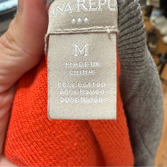 Banana Republic crew neck sweater Anchor nautical Fisherman core Montauk size M - Picture 4 of 4